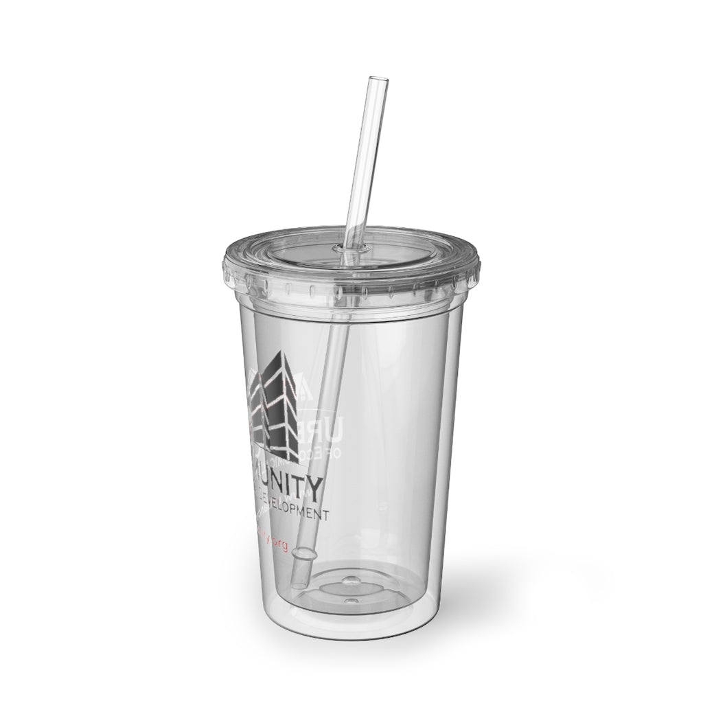 Our Signature Suave Acrylic Cup with straw