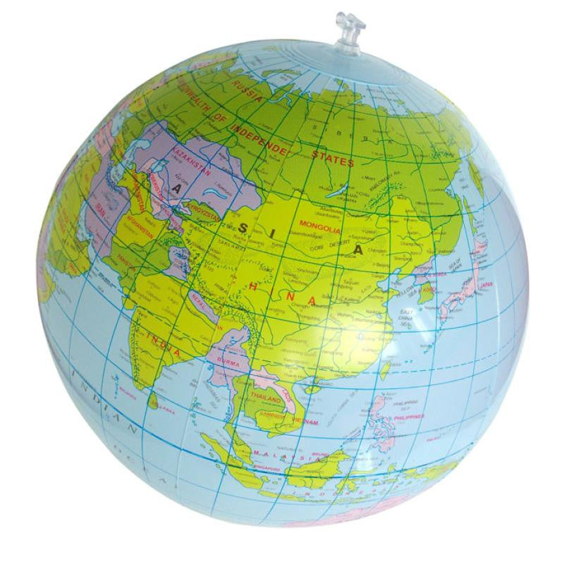 2017 Hot Sales Inflatable World Globe Teach Education Geography Toy Map Balloon Beach Ball